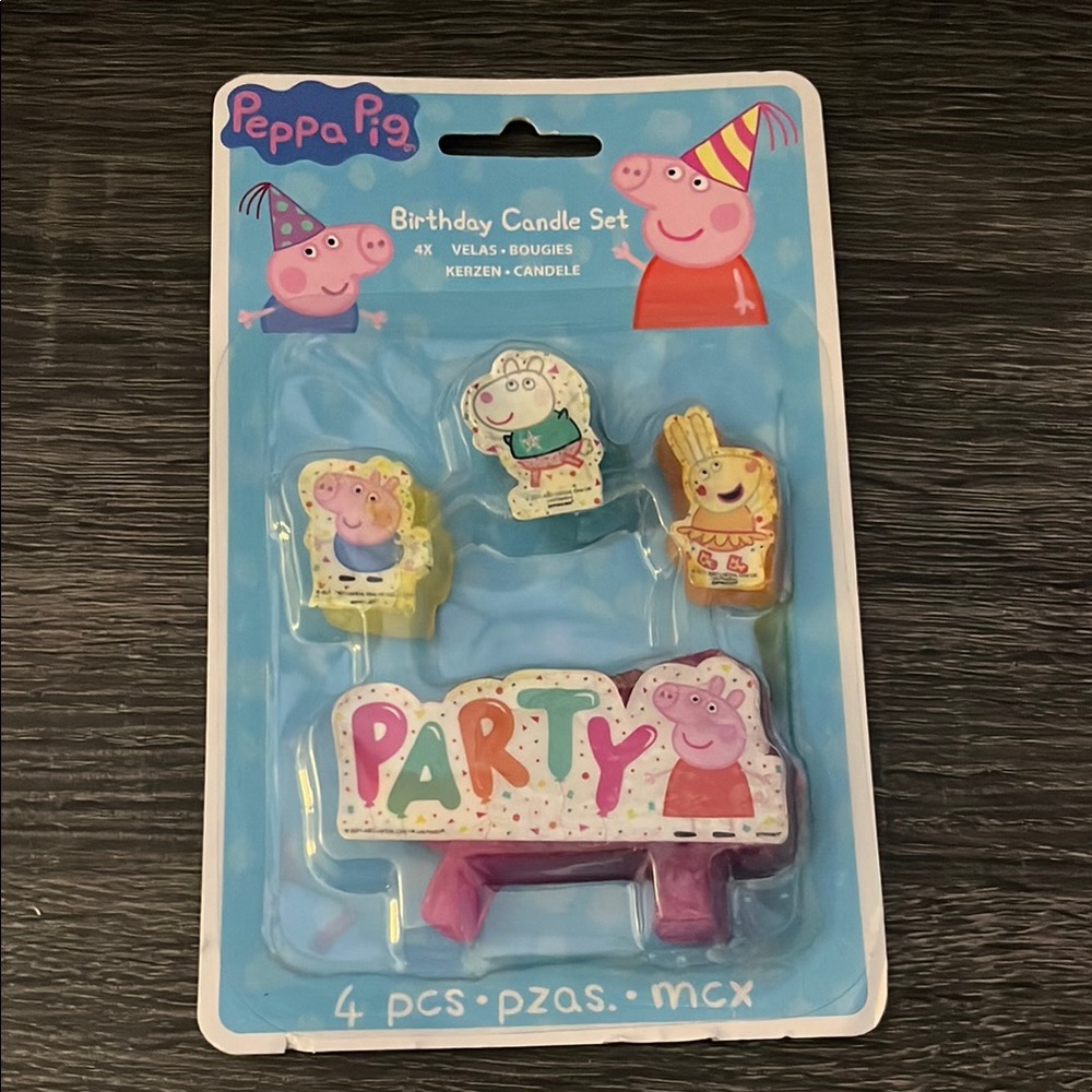 Peppa Pig Birthday Candle Set - Multicolor